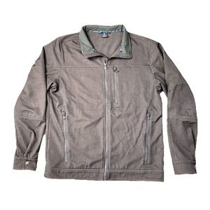 Kuhl Impakt Jacket Mens Large Gray Outdoors Hiking Full Zip Soft Shell